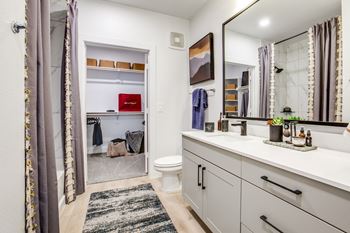 Plush carpet in bedrooms and closets